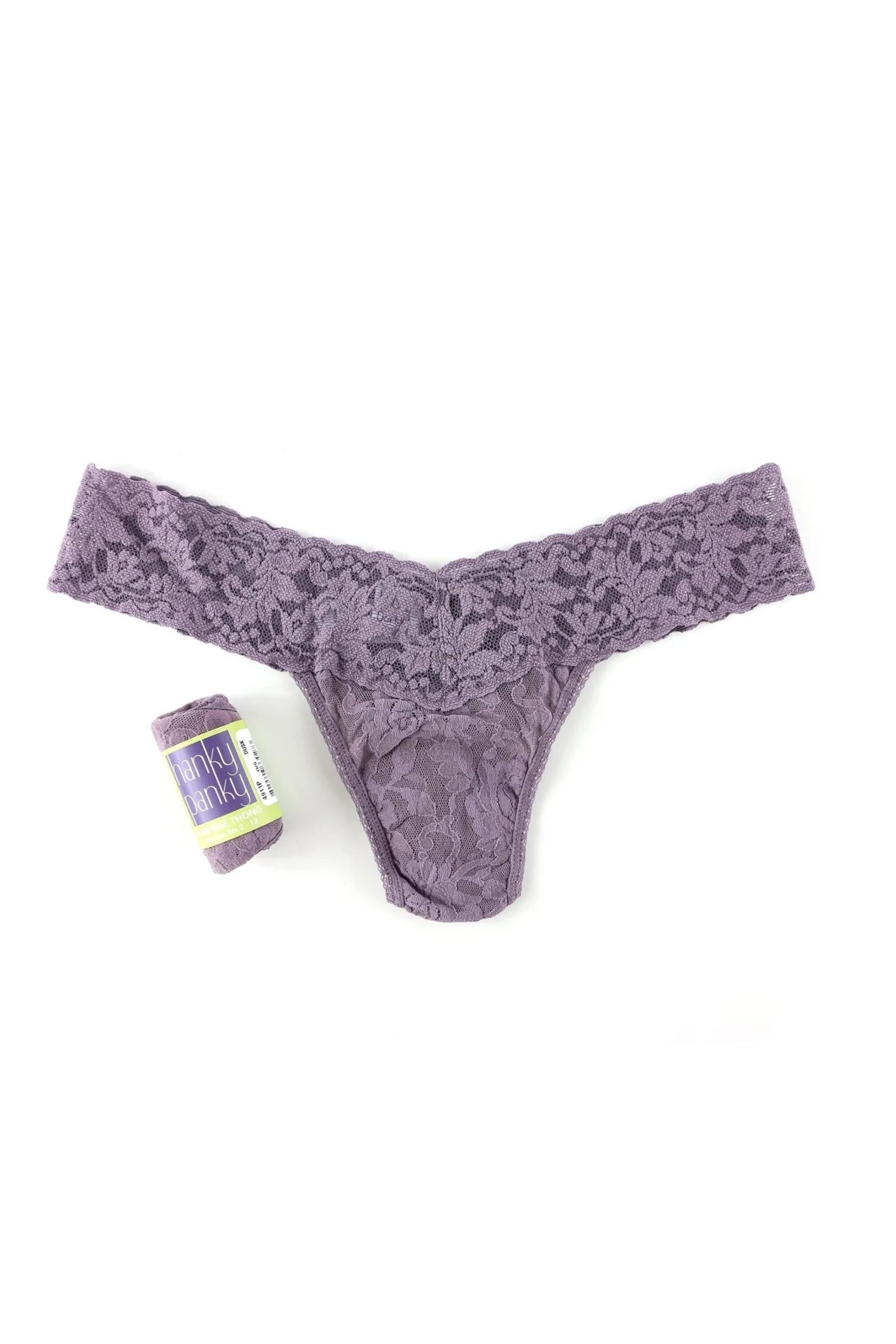 Signature Lace Low Rise Thong sold by Mixology product image thumbnail 2