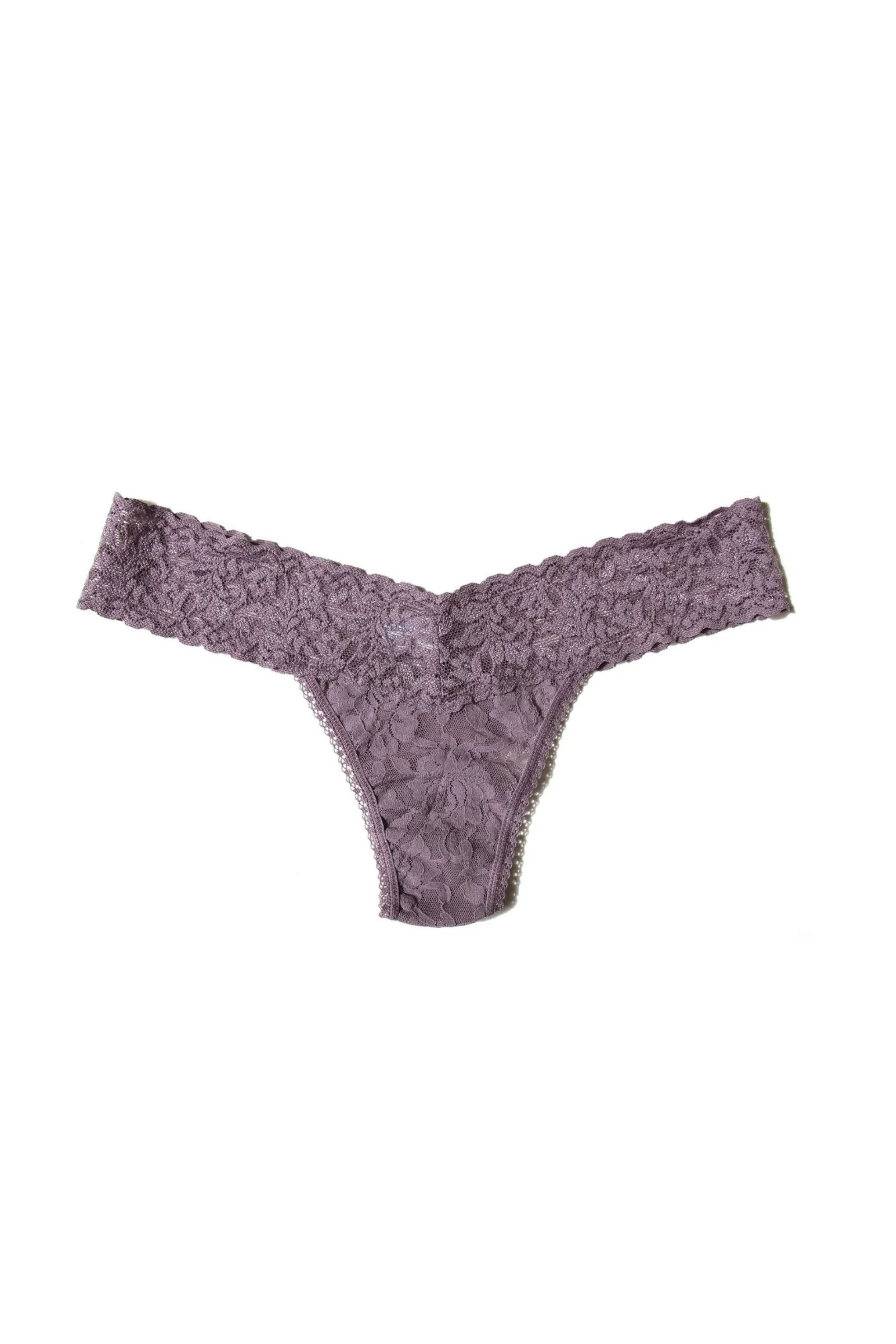 Signature Lace Low Rise Thong sold by Mixology