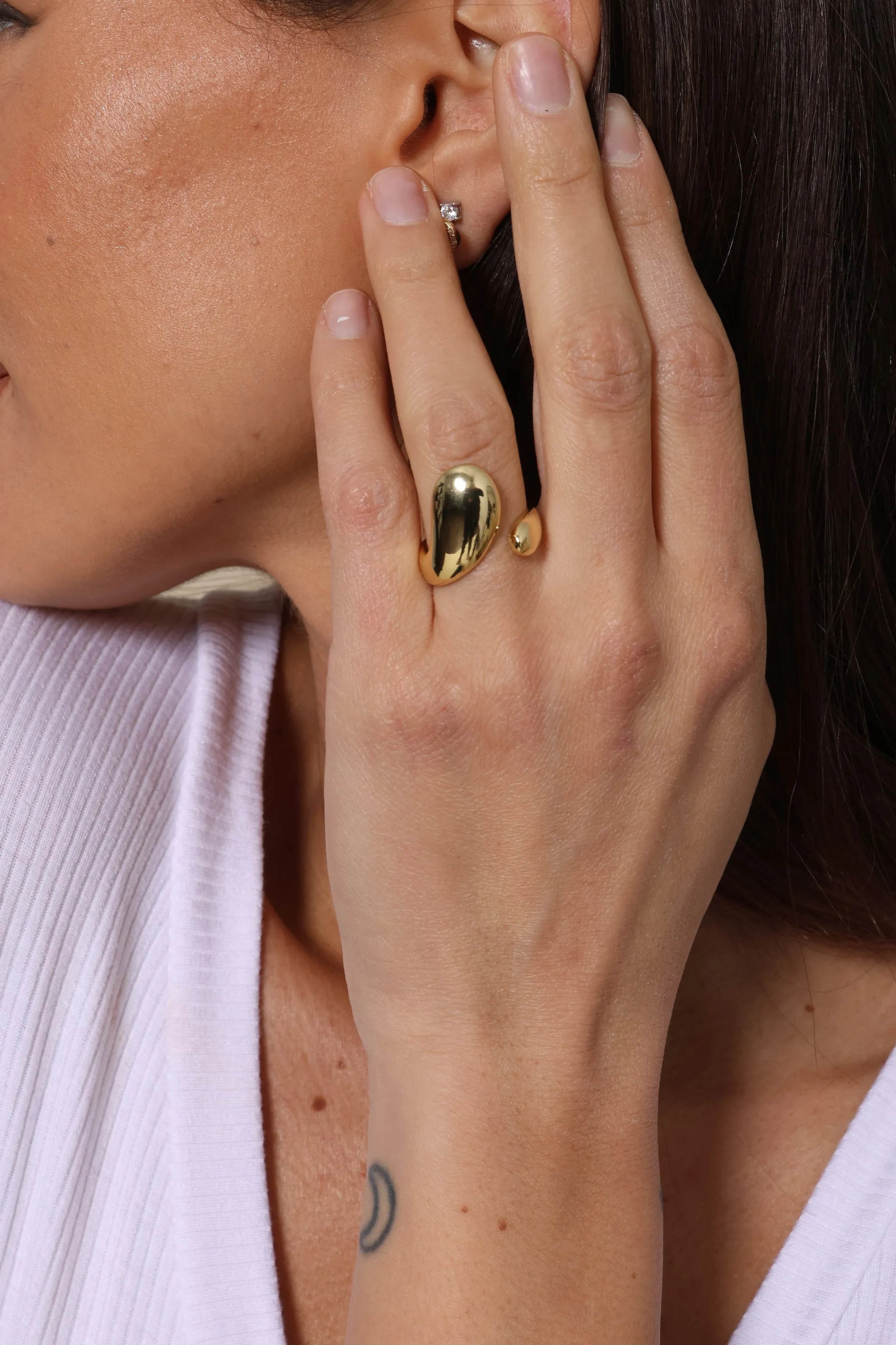 Lawrence Open Tear Drop Ring sold by Mixology product image thumbnail 2