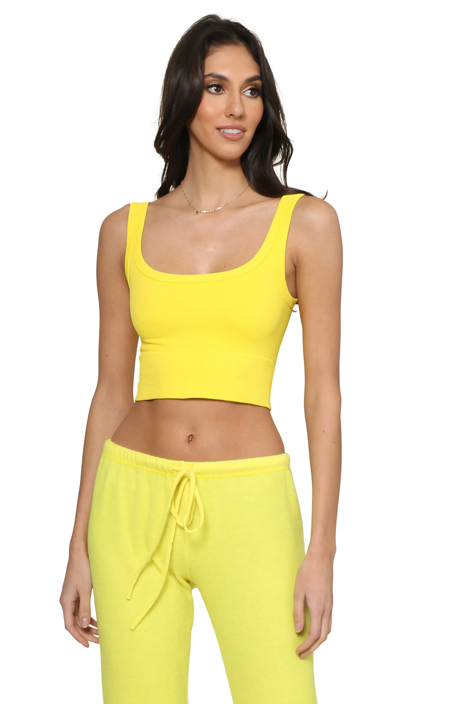 Chevron Ribbed Crop Top sold by Mixology