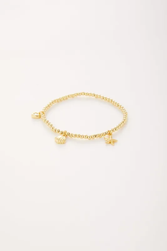 Beach Triple Charm Bracelet sold by Mixology