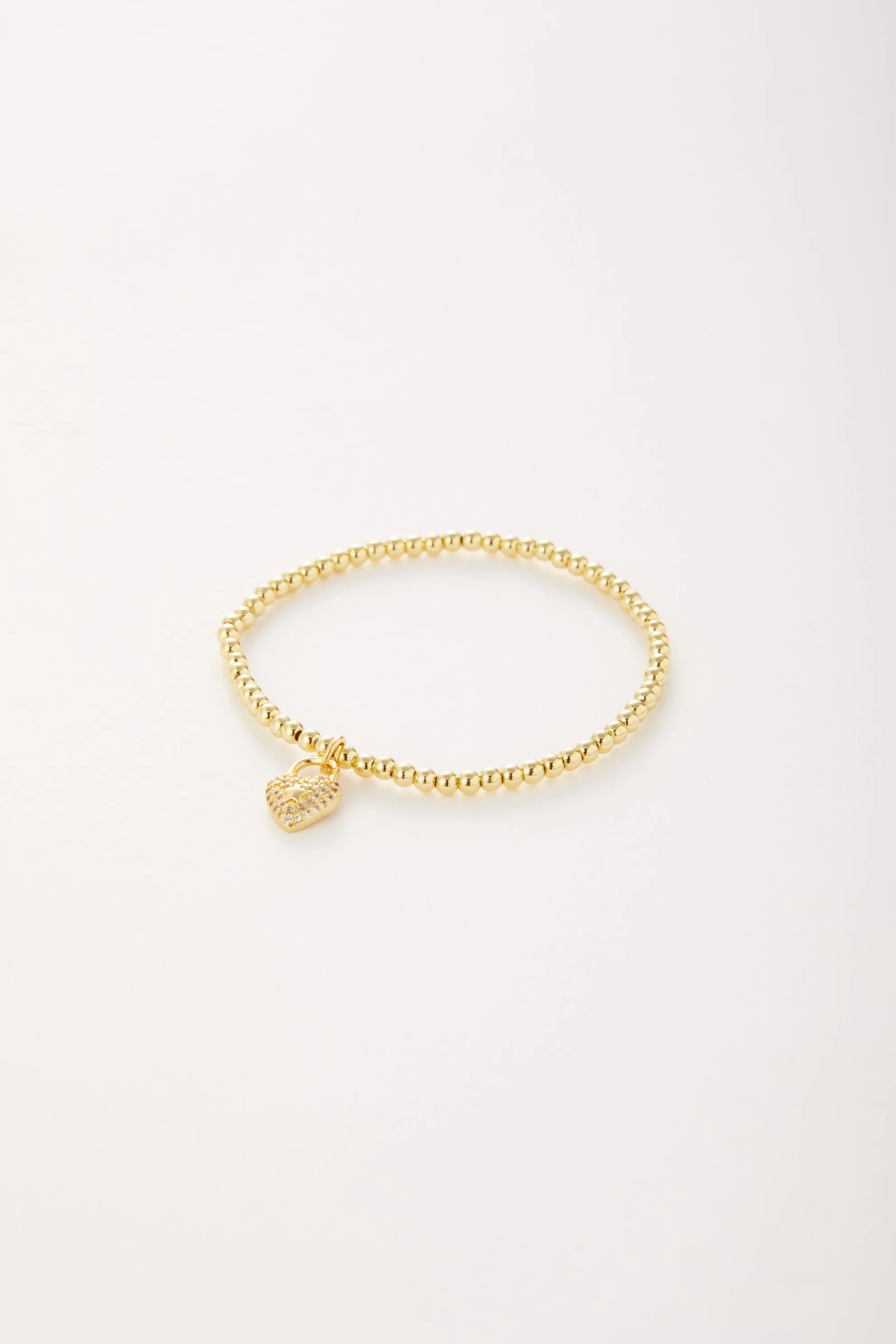 Lock It Bracelet With Heart Lock sold by Mixology