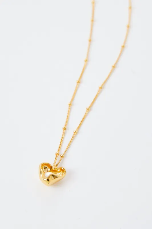 Elle Heart And Pearl Necklace sold by Mixology