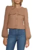Tweed Puff Sleeve Button Up sold by Mixology