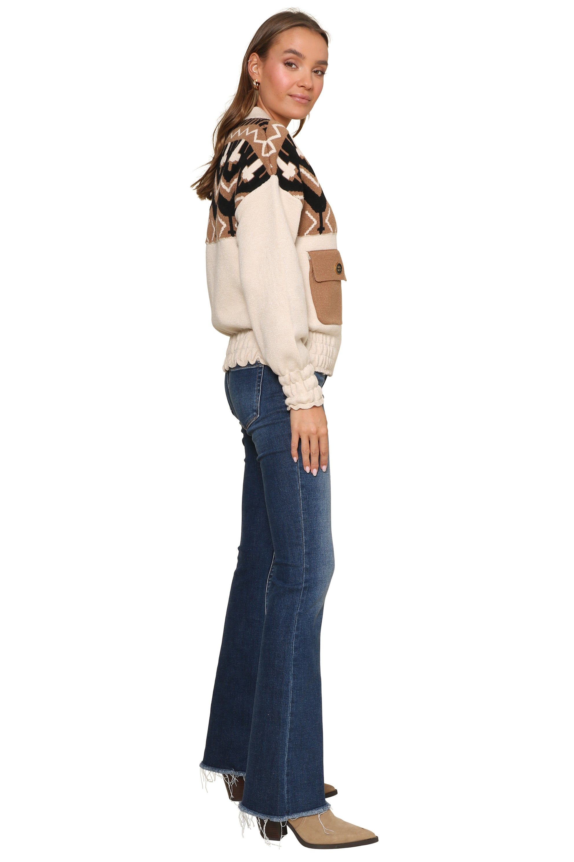 Jacquard Mixed Media Jacket sold by Mixology product image thumbnail 4