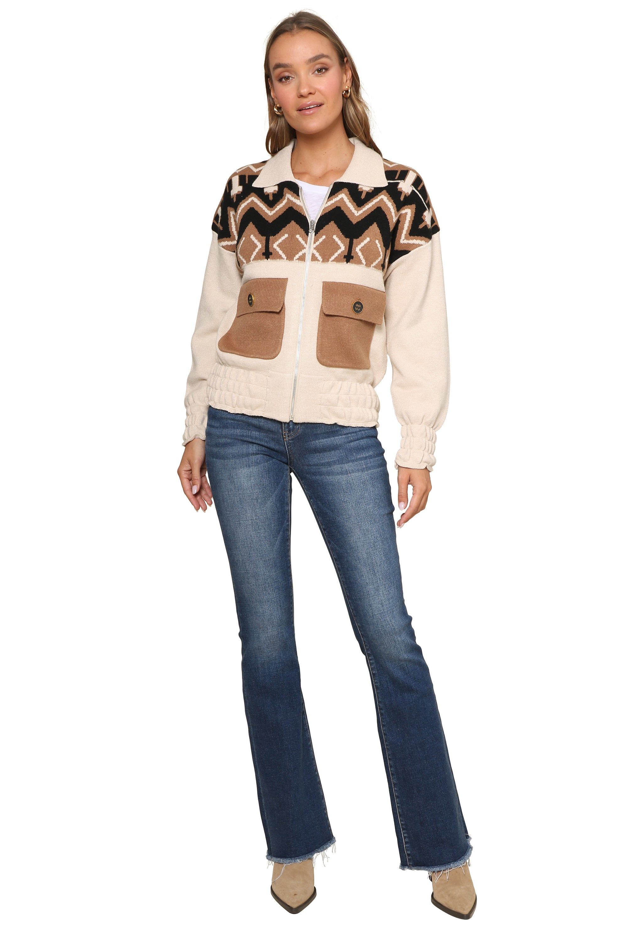 Jacquard Mixed Media Jacket sold by Mixology product image thumbnail 3