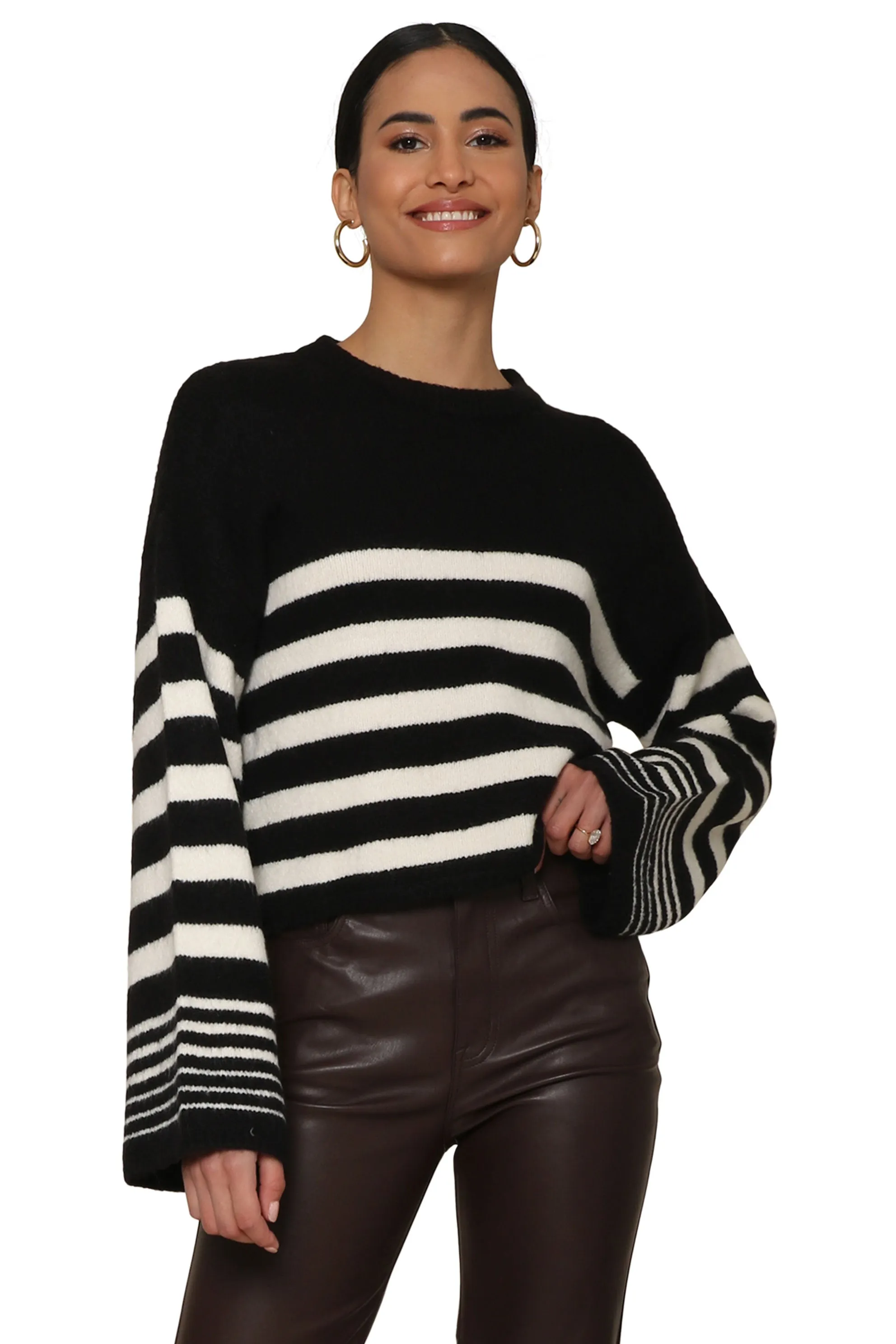 Alivia Striped Sweater sold by Mixology