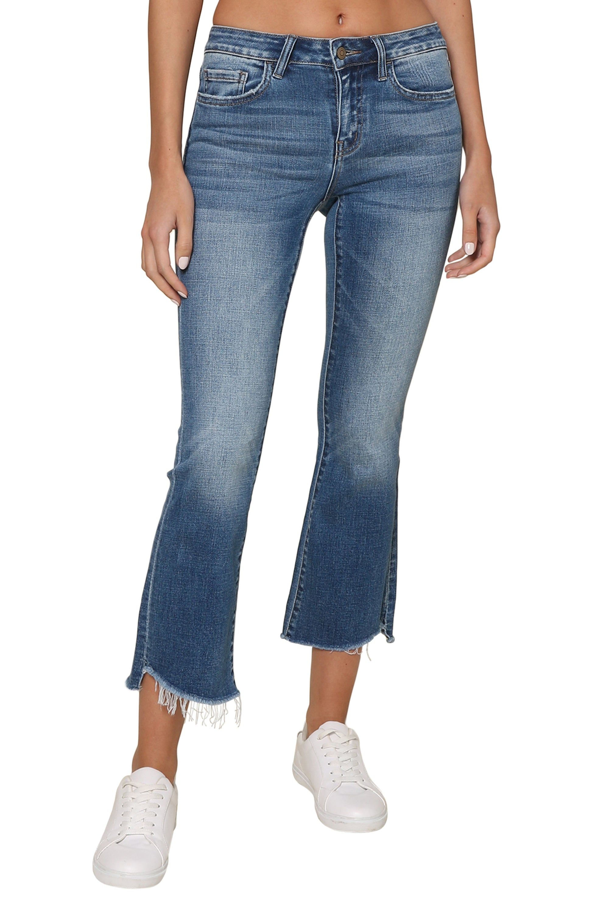 Med Wash Clean Crop Kick Flare sold by Mixology product image thumbnail 2