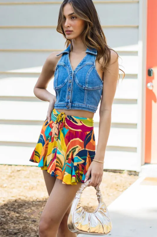 Floral Reef Skort sold by Mixology