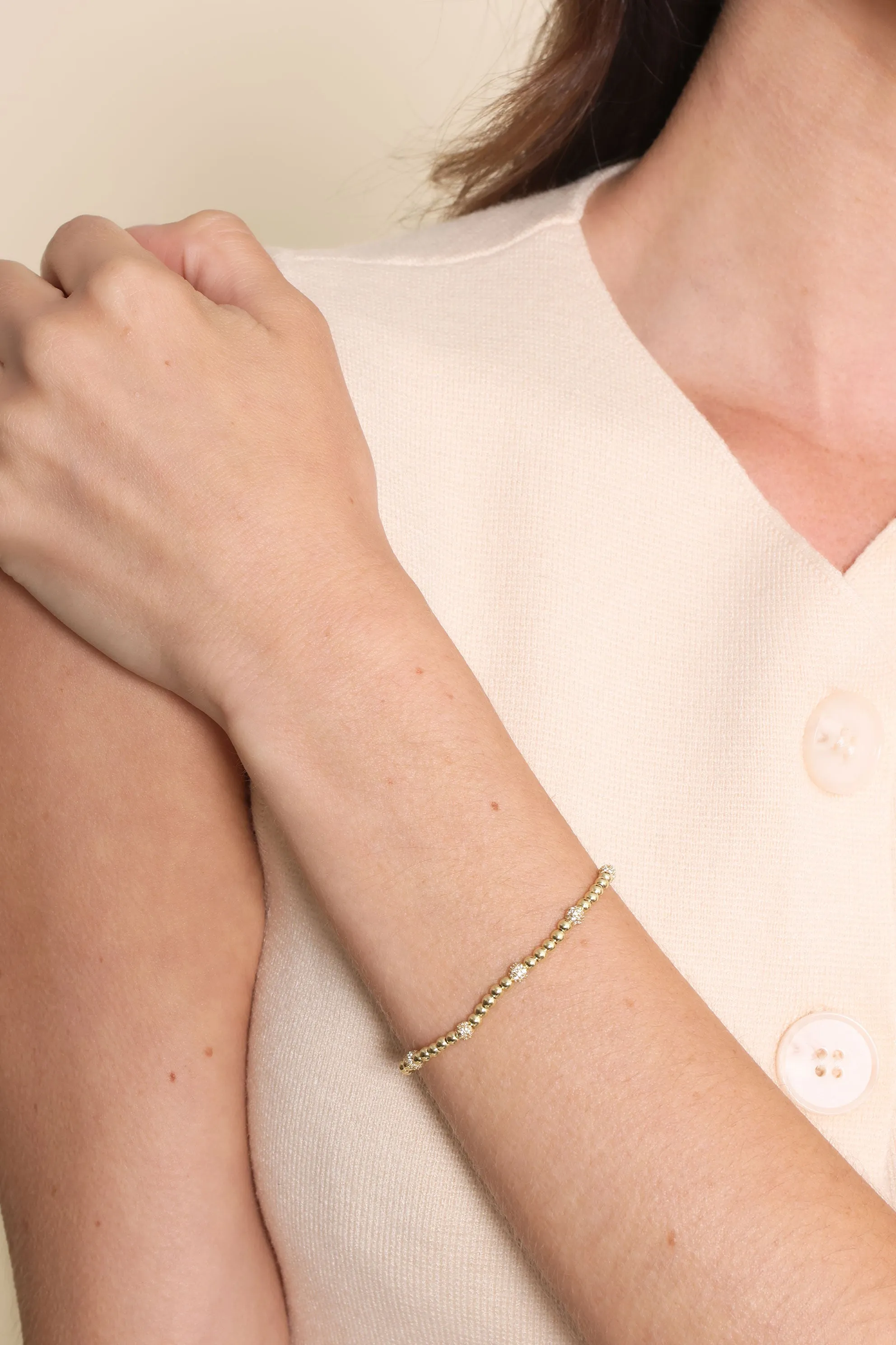 Matlinda Ball And Crystal Bracelet sold by Mixology