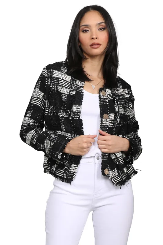 Shelly Houndstooth Jacket sold by Mixology