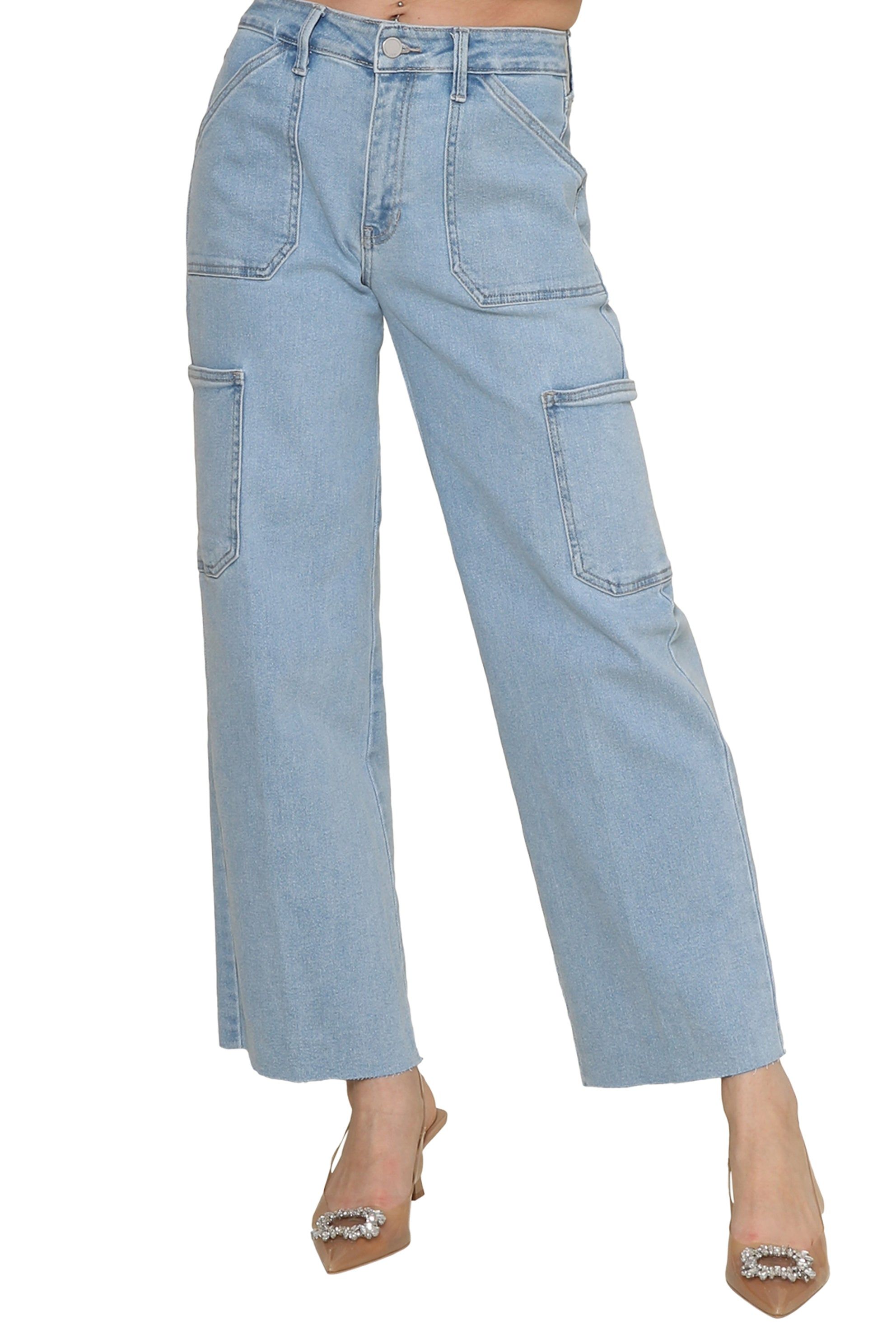 Utility Straight Leg Jeans sold by Mixology