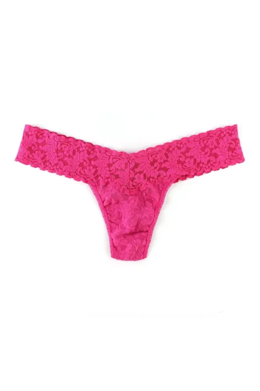 Signature Lace Low Rise Thong sold by Mixology
