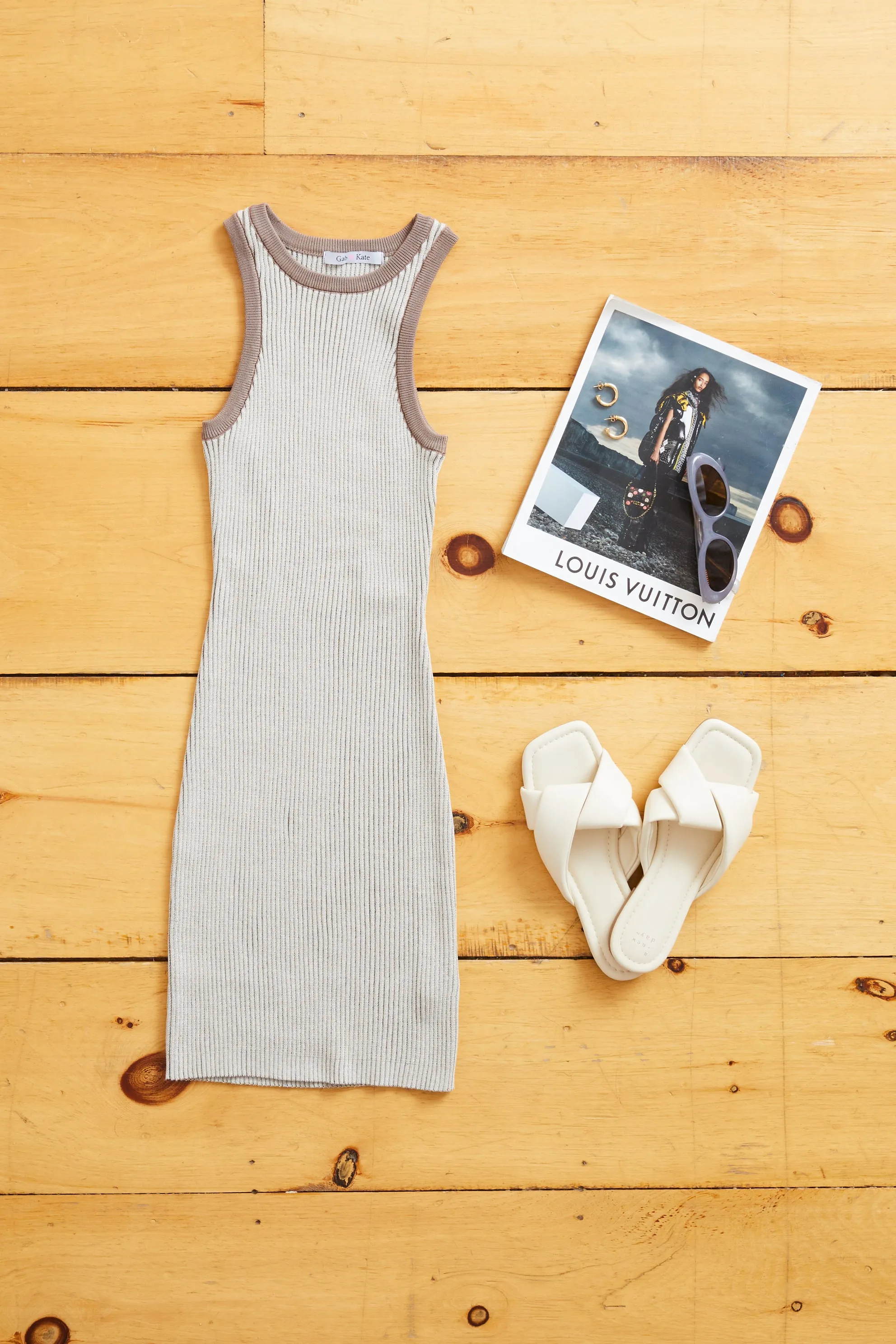 Alyssa Two Tone Ribbed Mini Dress sold by Mixology product image thumbnail 2