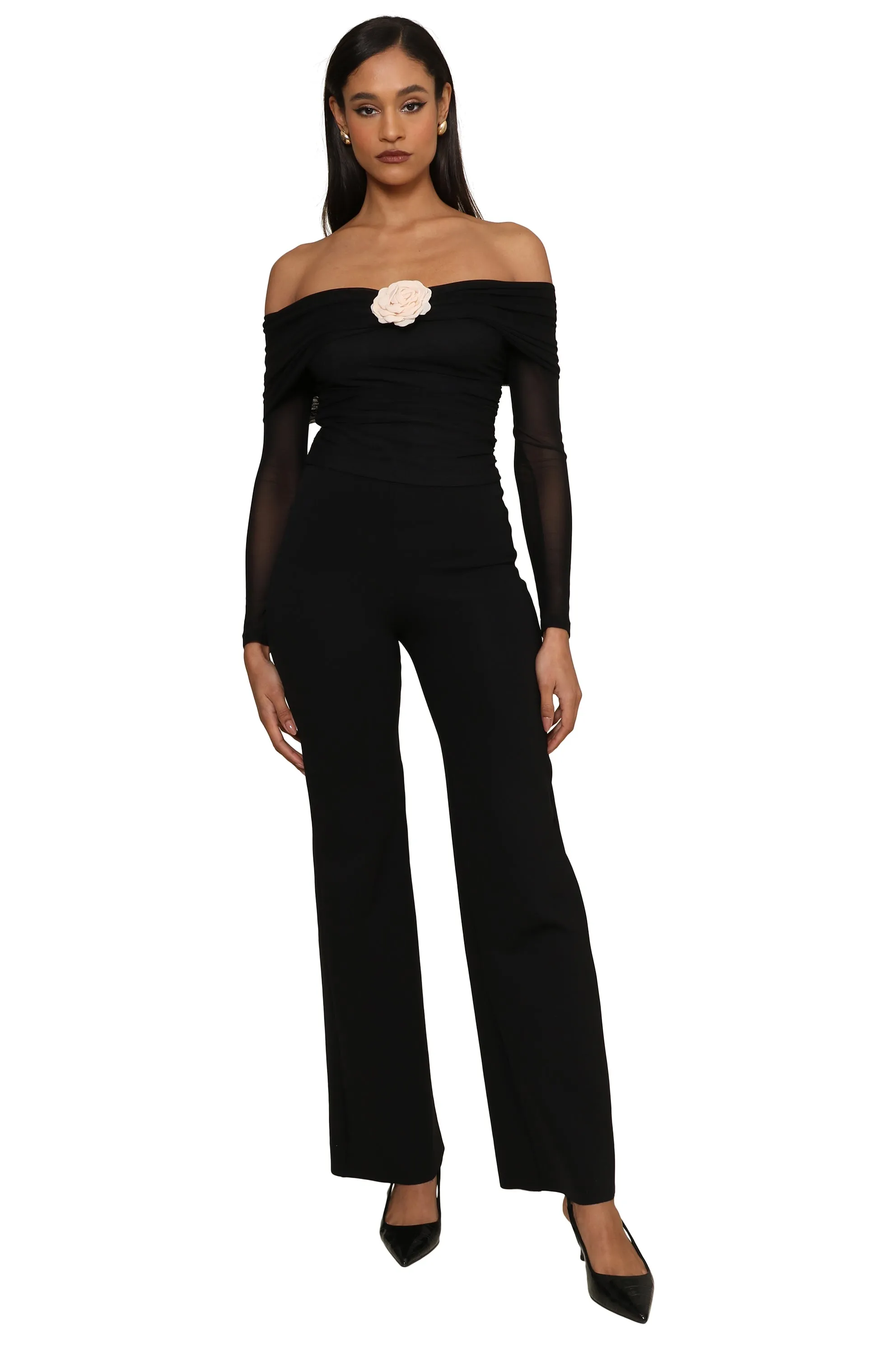 Magda Off Shoulder Rosette Top sold by Mixology product image thumbnail 3