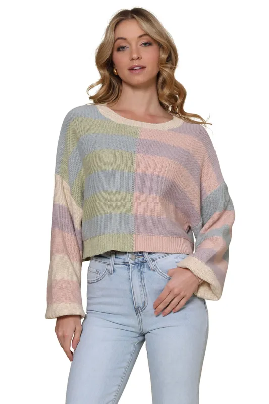 Kiki Color Block Sweater sold by Mixology