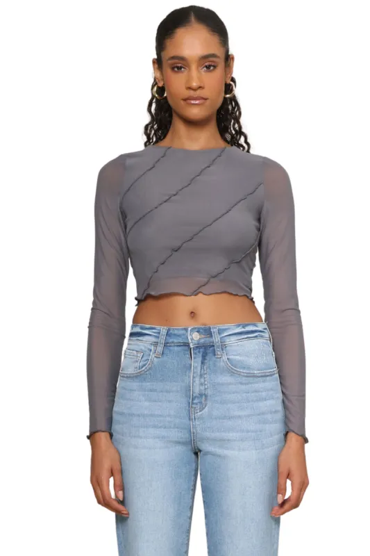 Jenner Long Sleeve Top sold by Mixology
