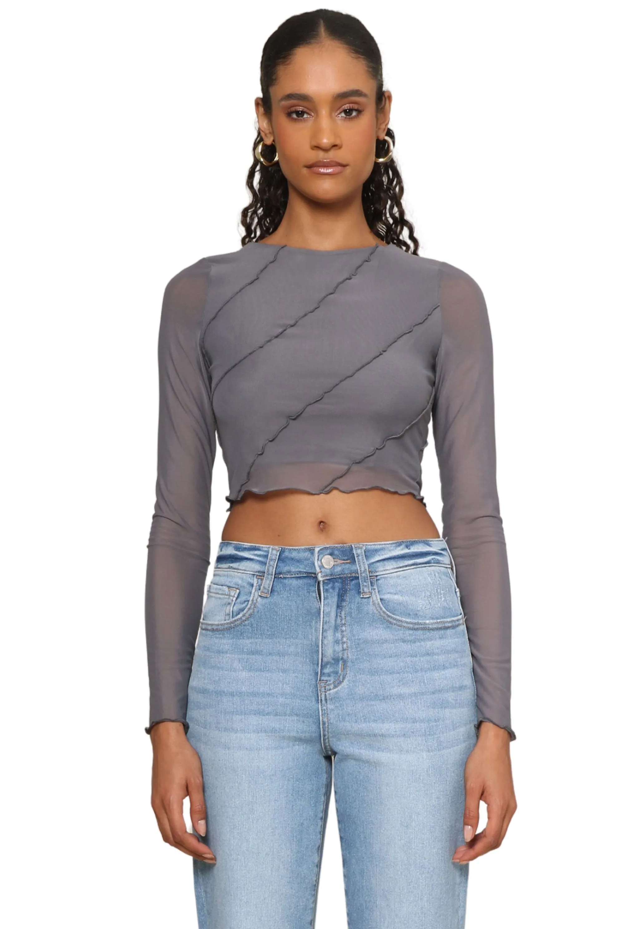 Jenner Long Sleeve Top sold by Mixology