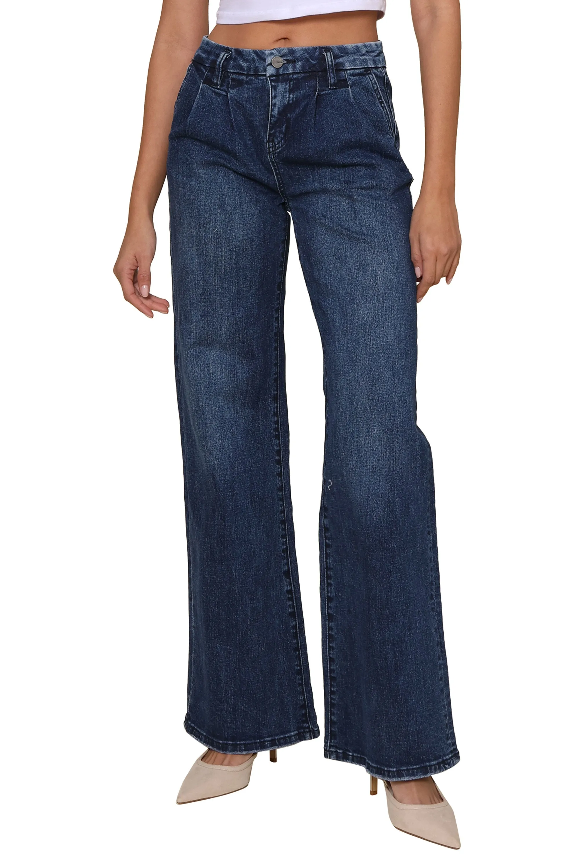 High Rise Wide Leg Jeans sold by Mixology