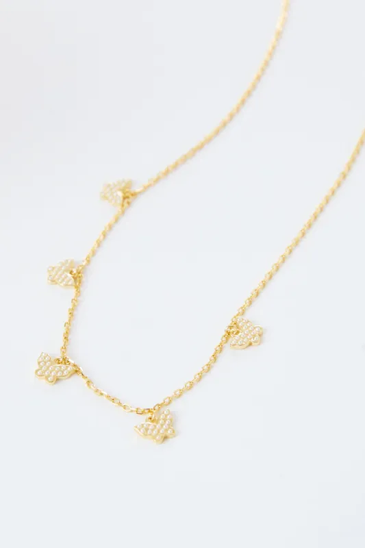 Sydnie Butterfly Charm Necklace sold by Mixology