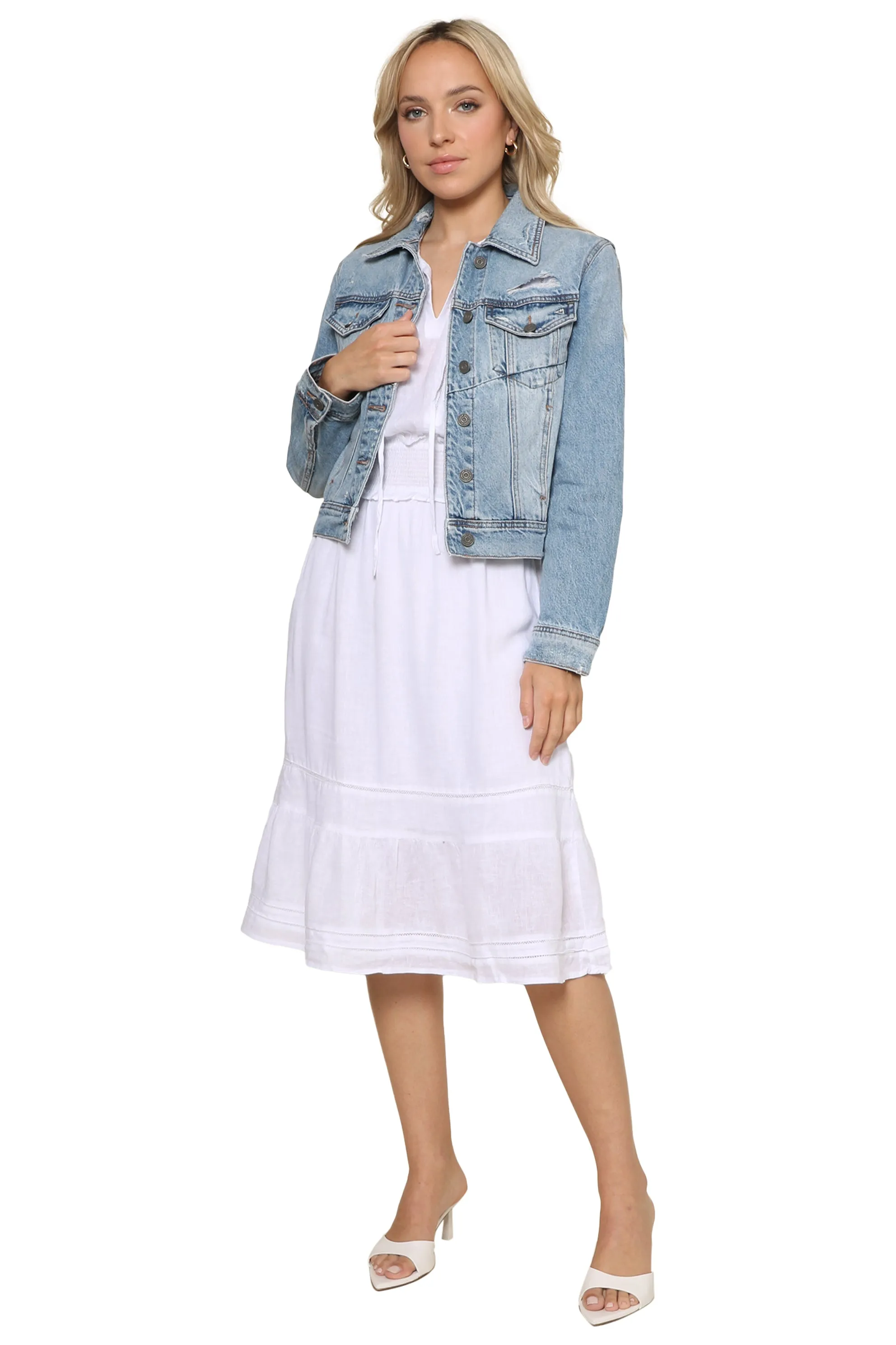 Denim Jacket With Seam sold by Mixology product image thumbnail 2