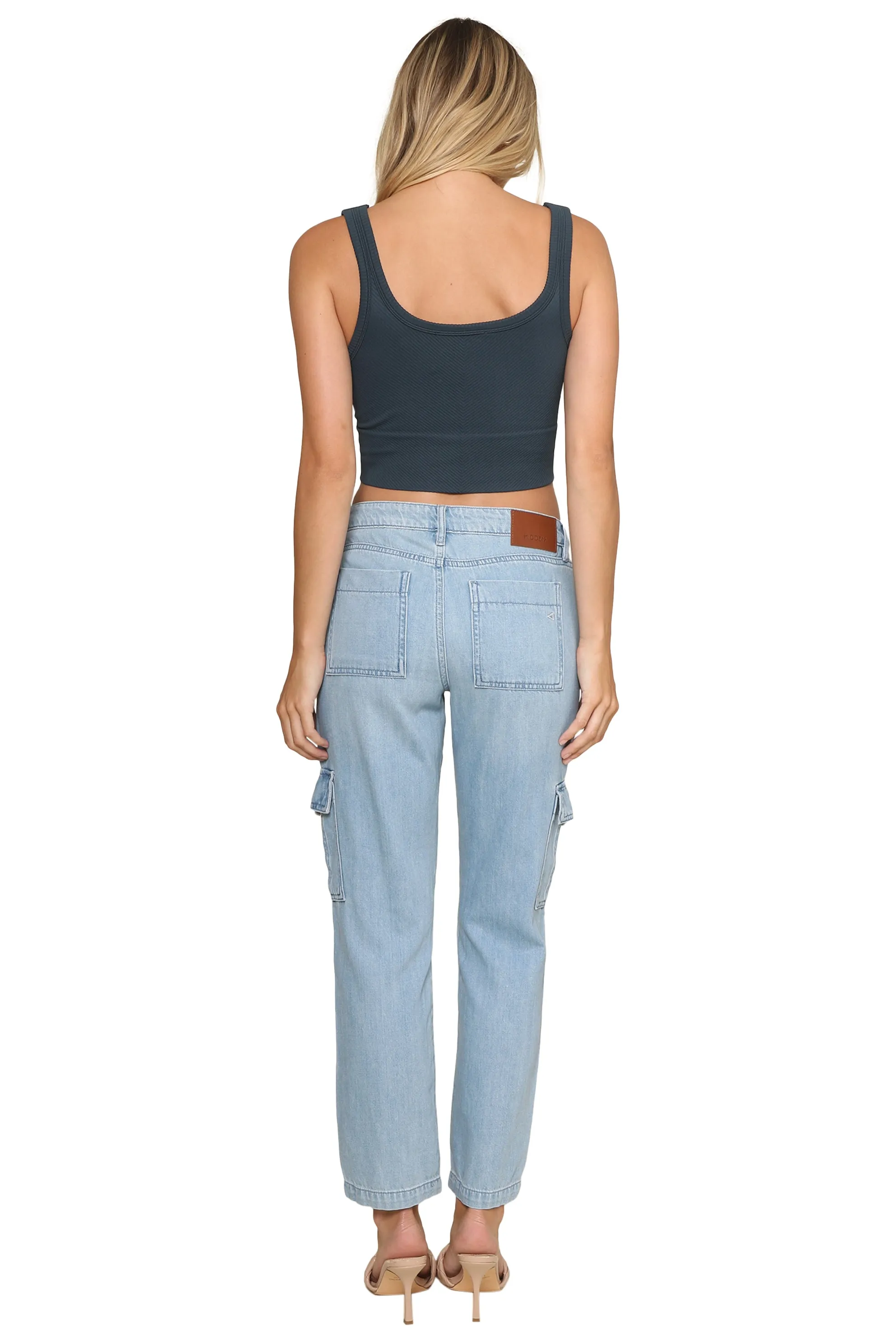 Chevron Ribbed Crop Top sold by Mixology product image thumbnail 4