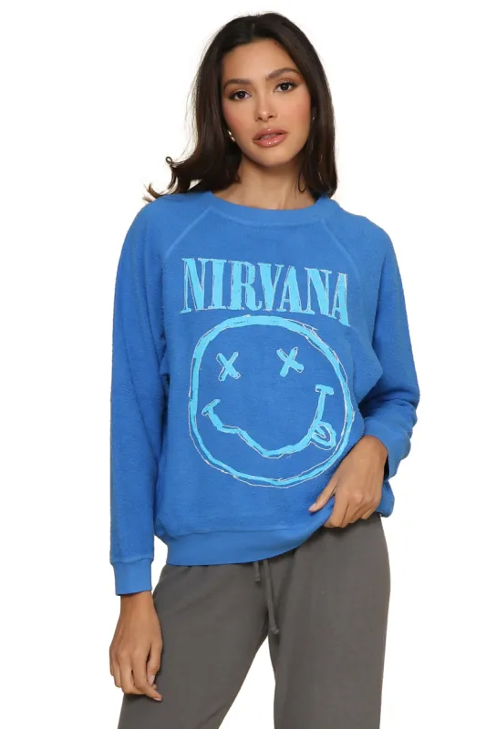 Nirvana Smiley Reverse Crew sold by Mixology