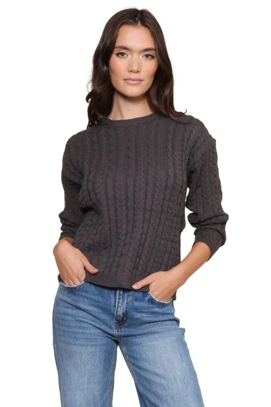 Harbor Cable Knit Sweater sold by Mixology