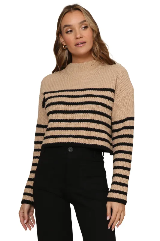 Shay Striped Pattern Sweater sold by Mixology