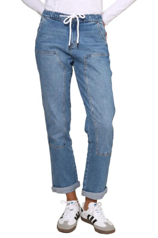 High Rise Utility Boyfriend Jogger sold by Mixology