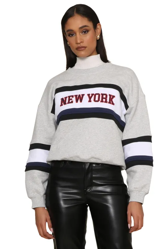 New York Color Block Sweatshirt sold by Mixology