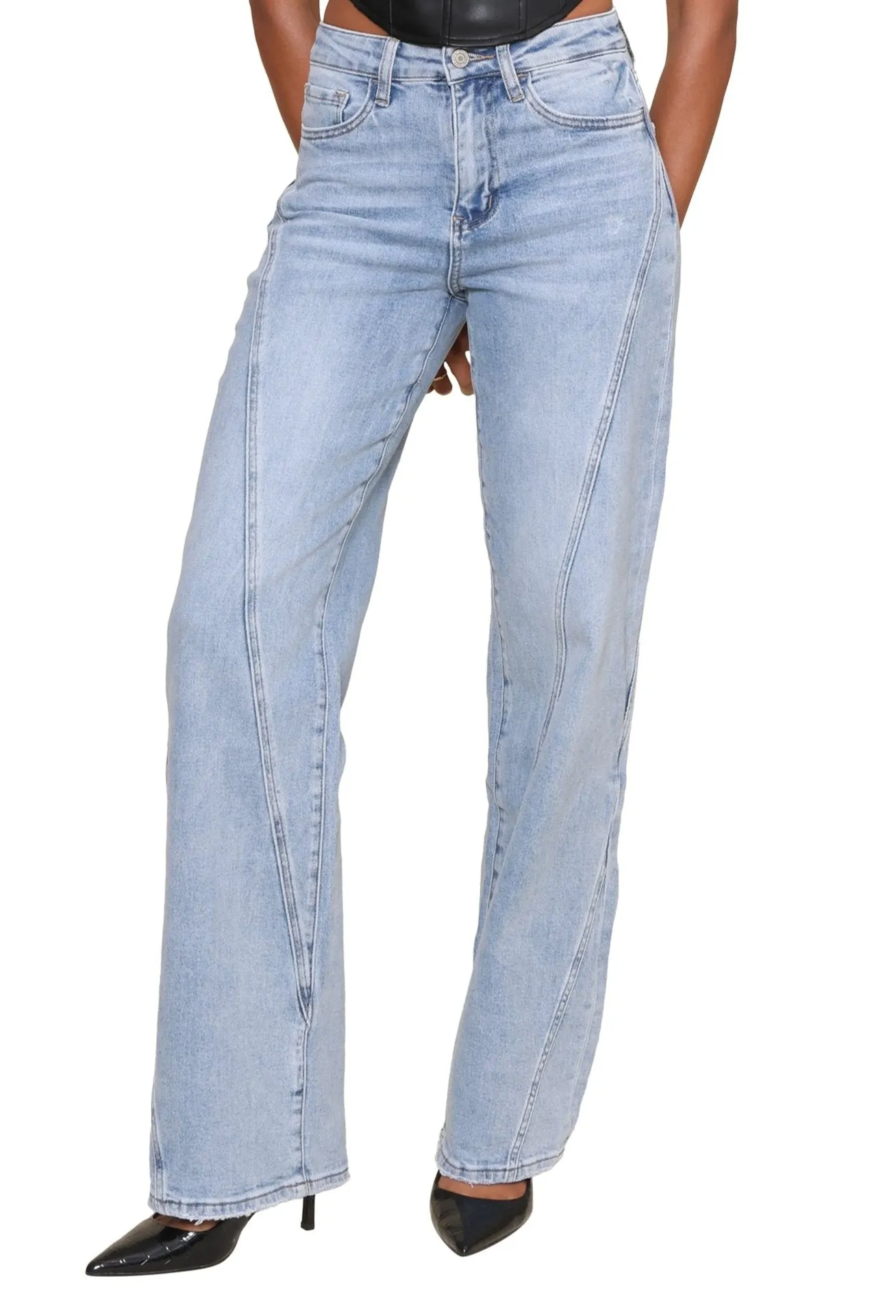 Cleanest Ultra High Rise Wide Leg sold by Mixology