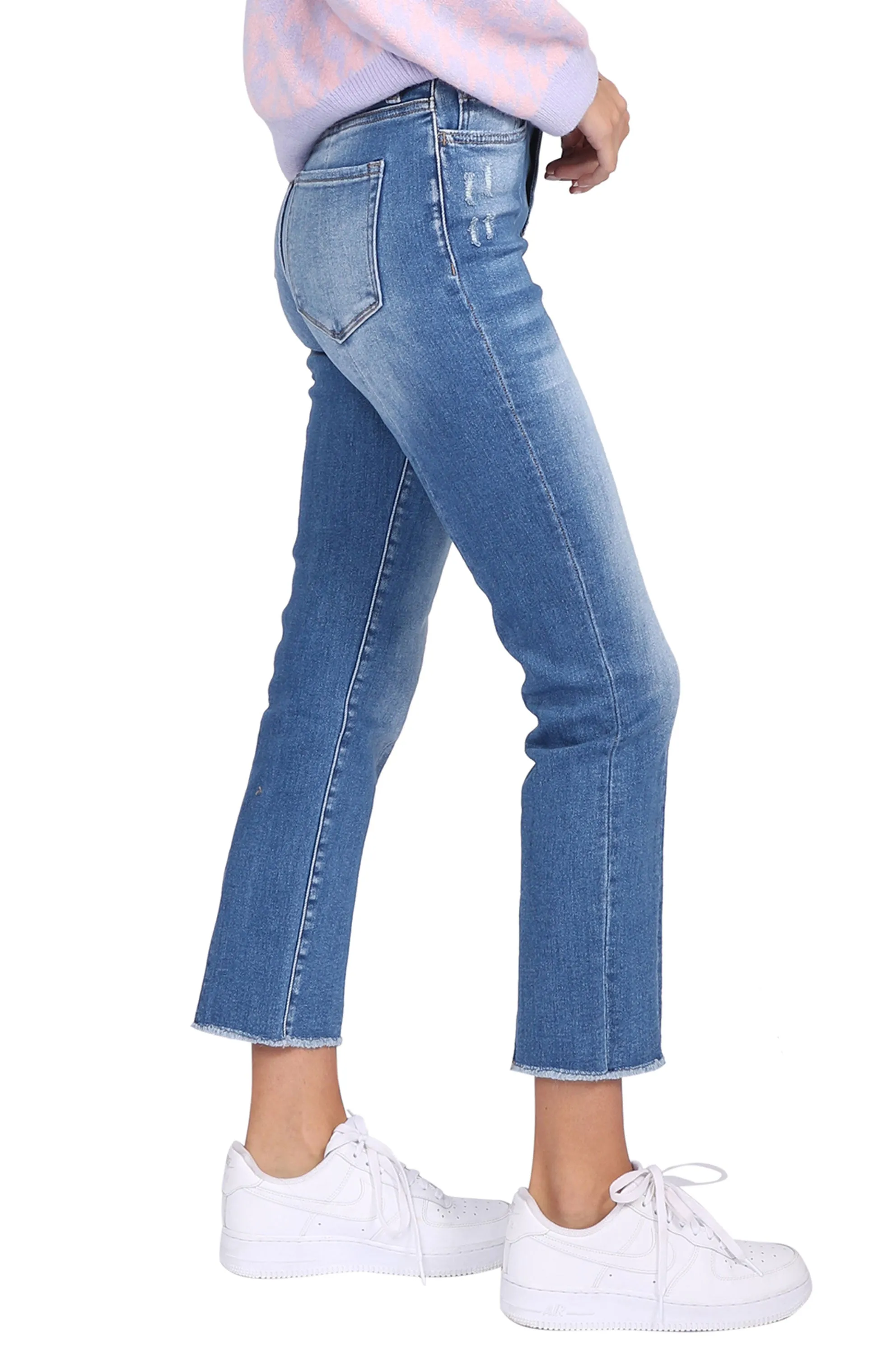 Super High Rise Straight With Seam Jeans sold by Mixology product image thumbnail 2