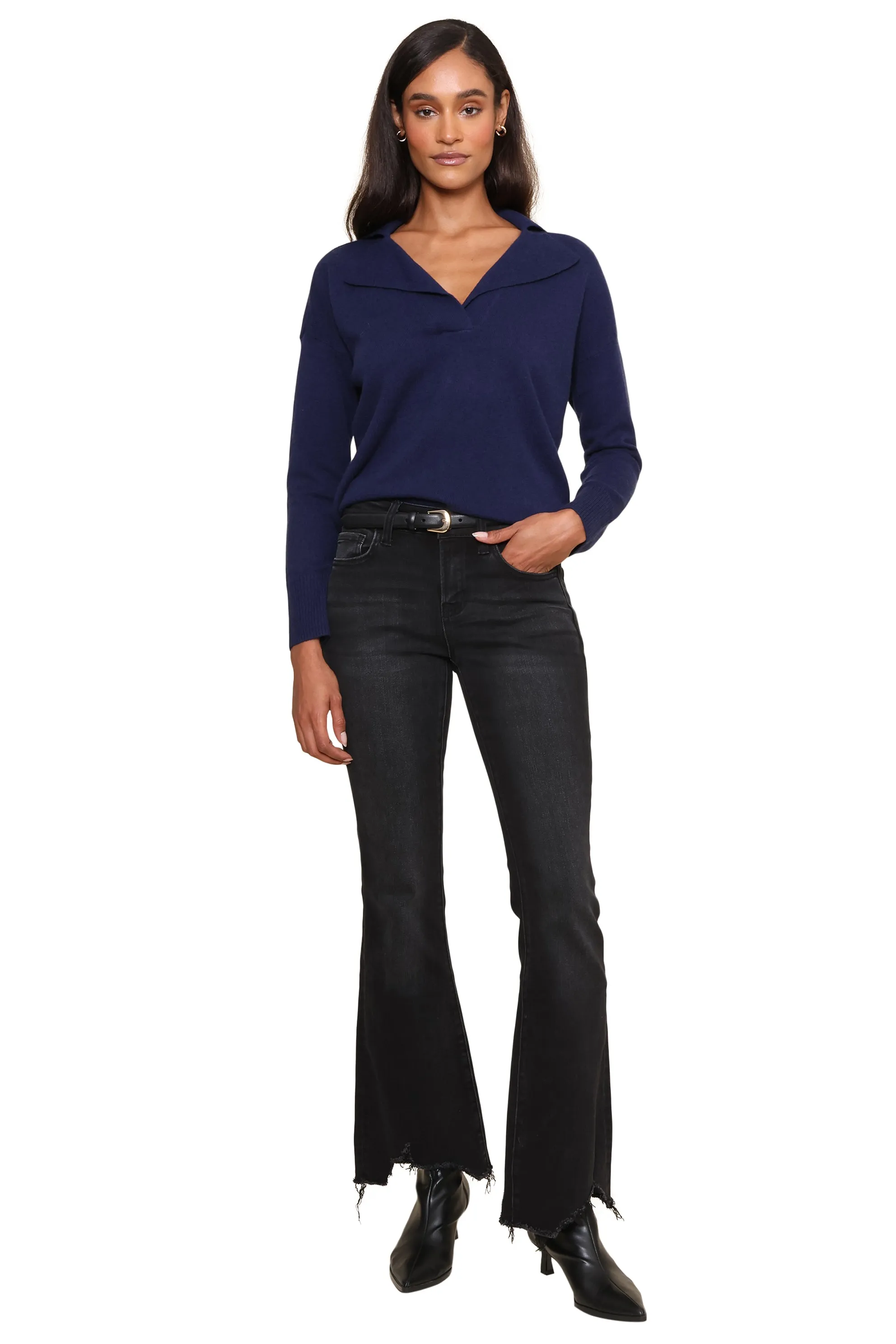 Glare Cove Mid Rise Flare Hem sold by Mixology product image thumbnail 4