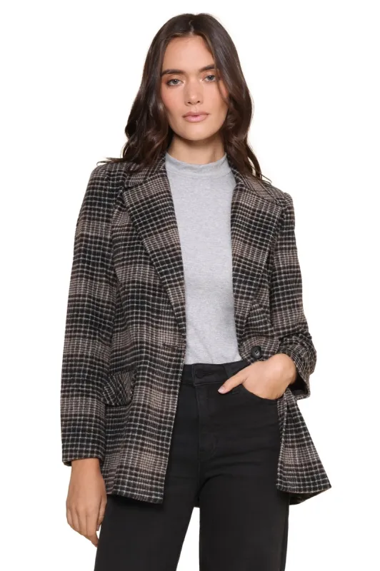 Kingston Relaxed Plaid Blazer made by Z Supply