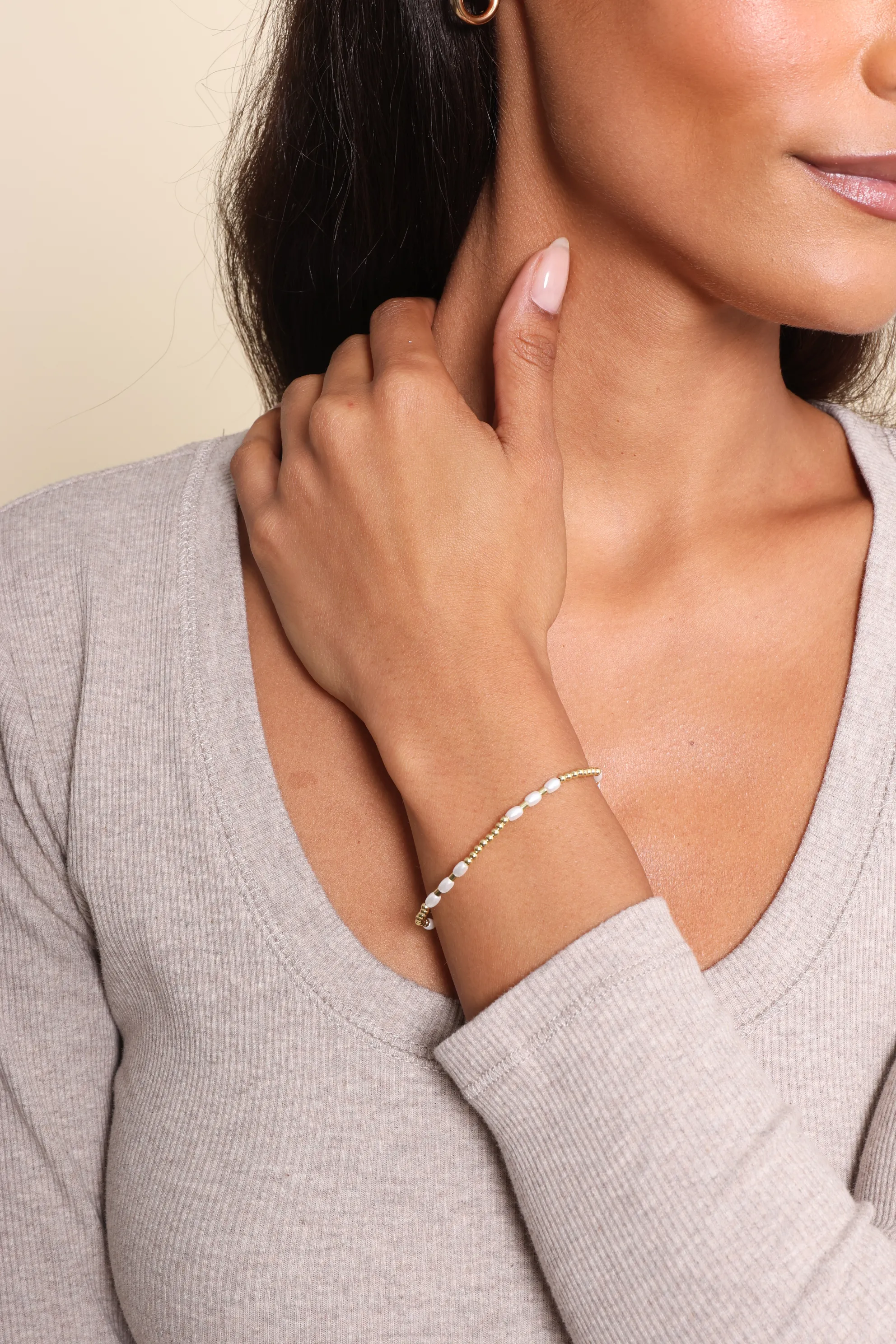 Patti Scattered Pearl Ball Bracelet sold by Mixology
