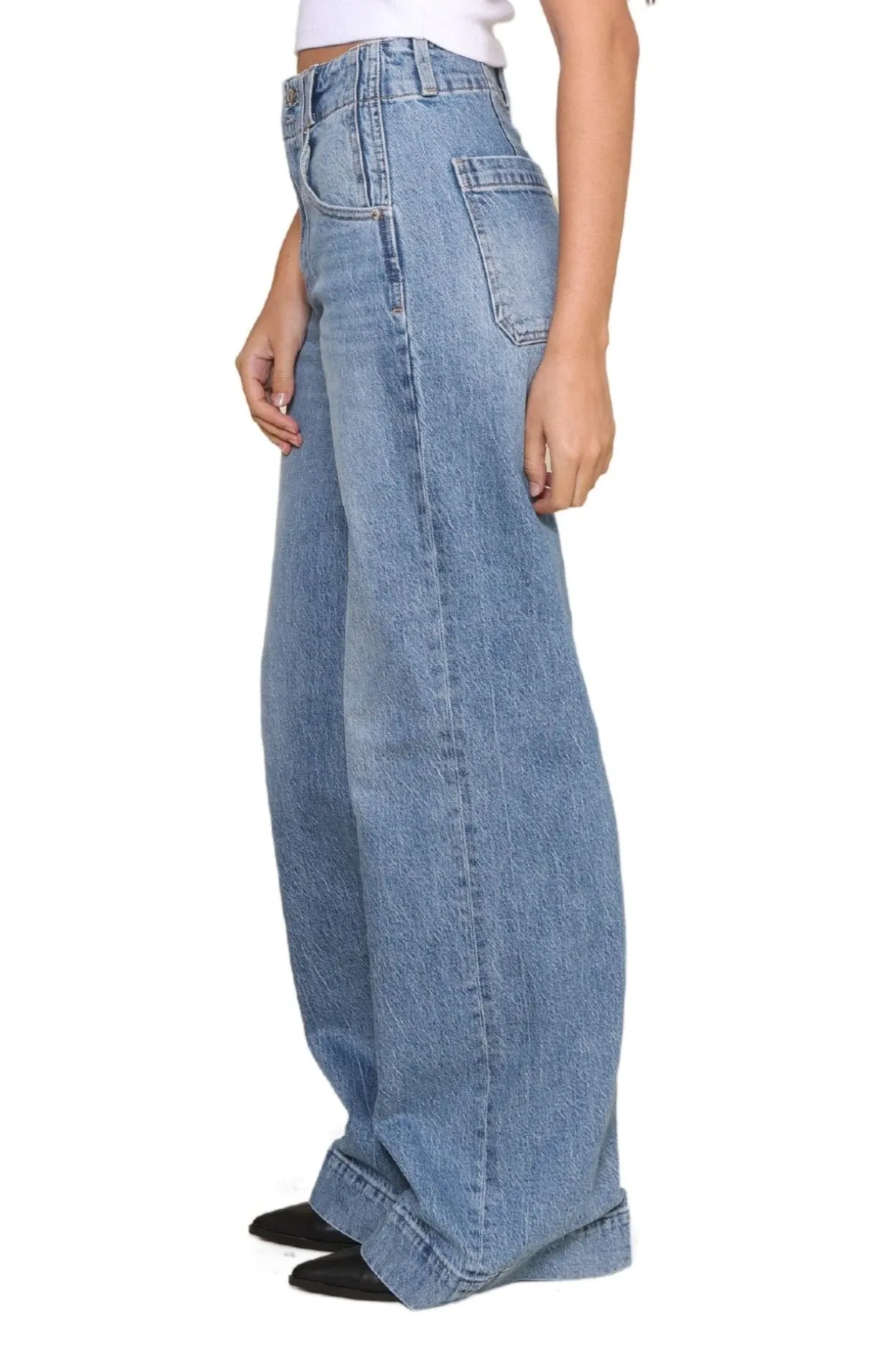 Lana Double Button Jeans sold by Mixology product image thumbnail 2