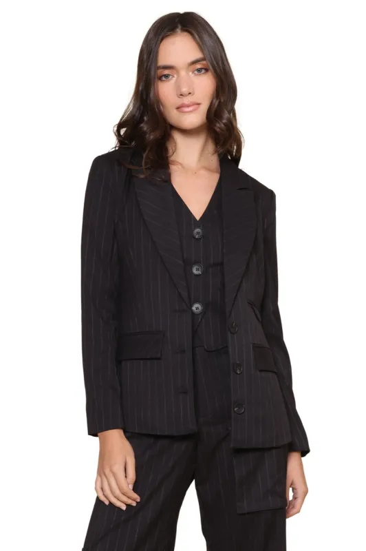 Jacob Pinstripe Blazer sold by Mixology