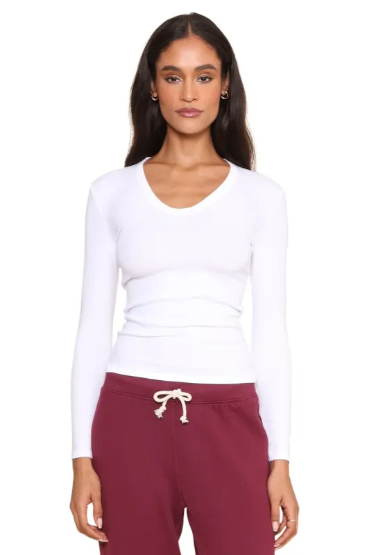 Kitt Blondie Long Sleeve V Neck sold by Mixology