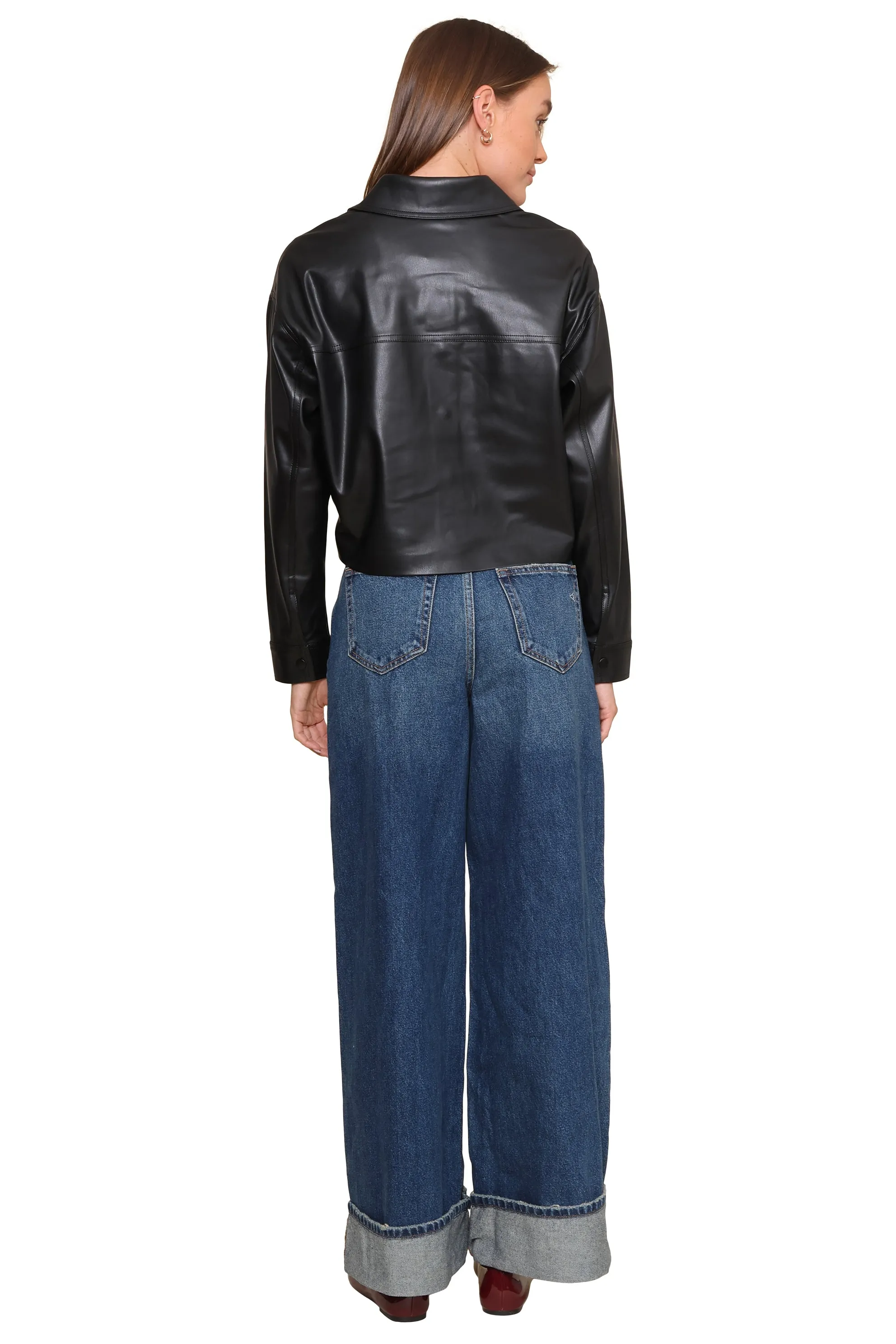 All Day Faux Leather Jacket sold by Mixology product image thumbnail 4