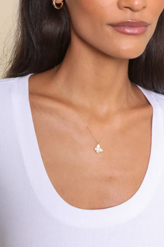 Mini Hanging Butterfly Necklace sold by Mixology
