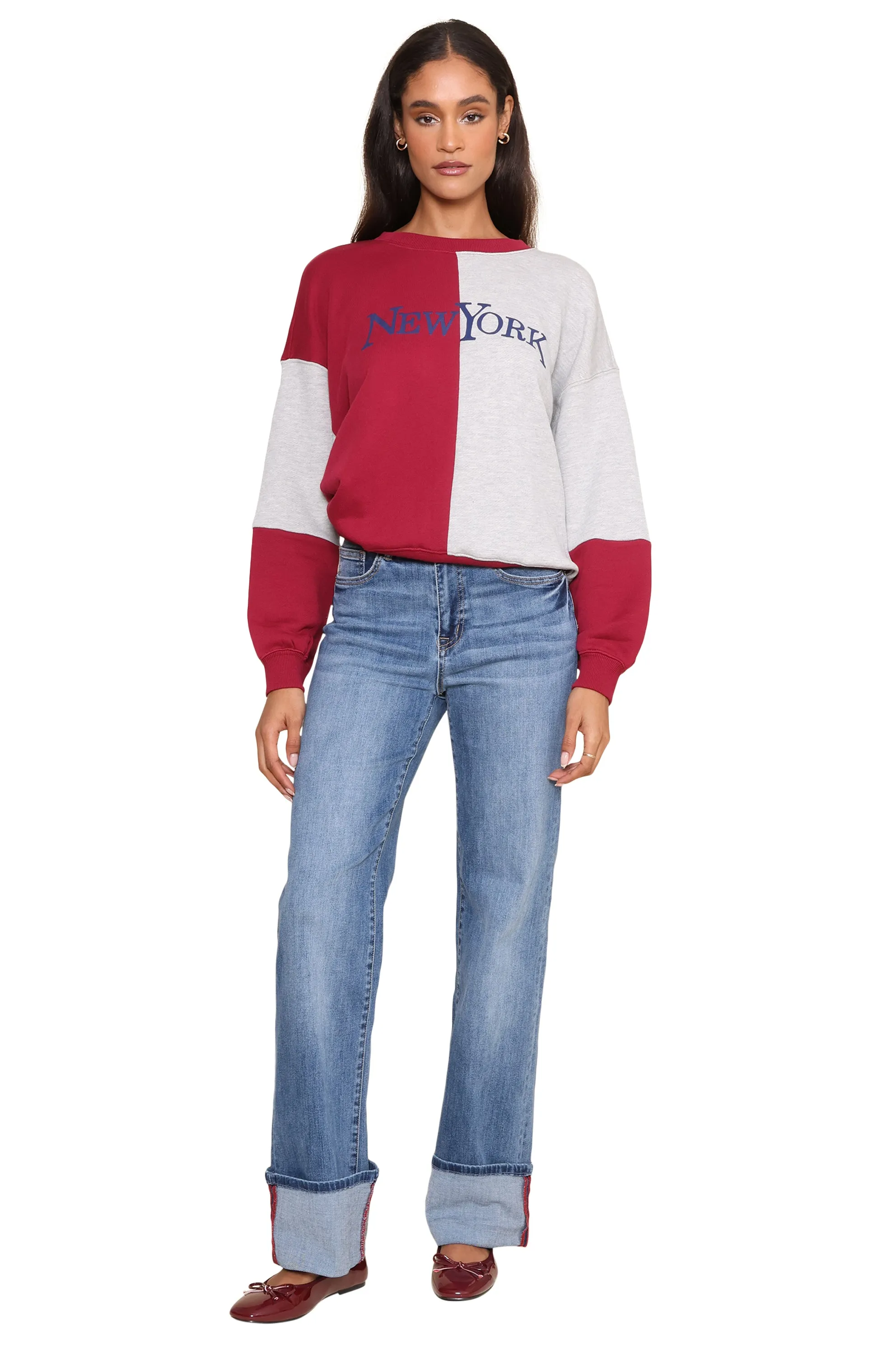 NY Color Block Sweatshirt sold by Mixology product image thumbnail 5