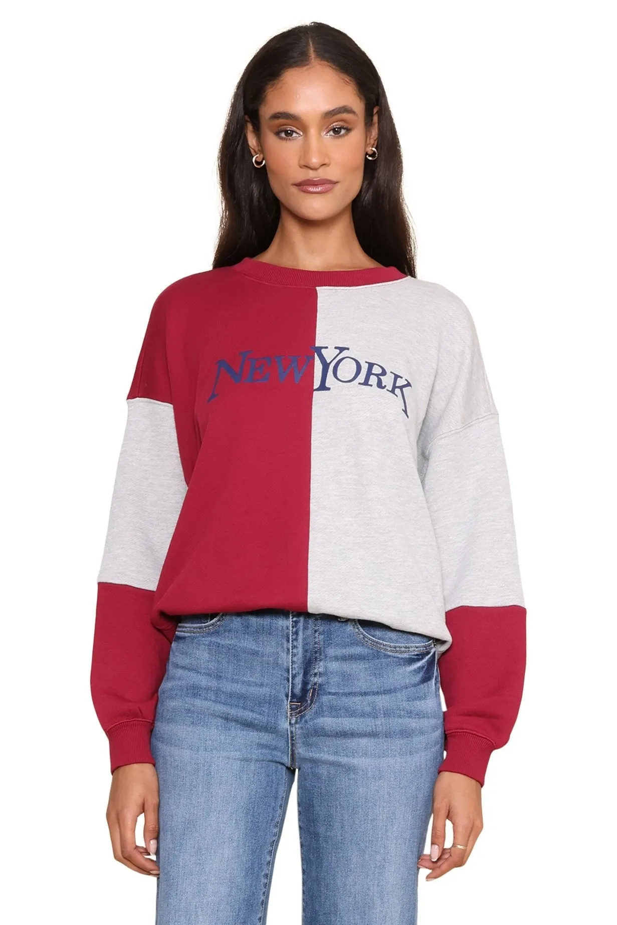 NY Color Block Sweatshirt sold by Mixology product image thumbnail 2
