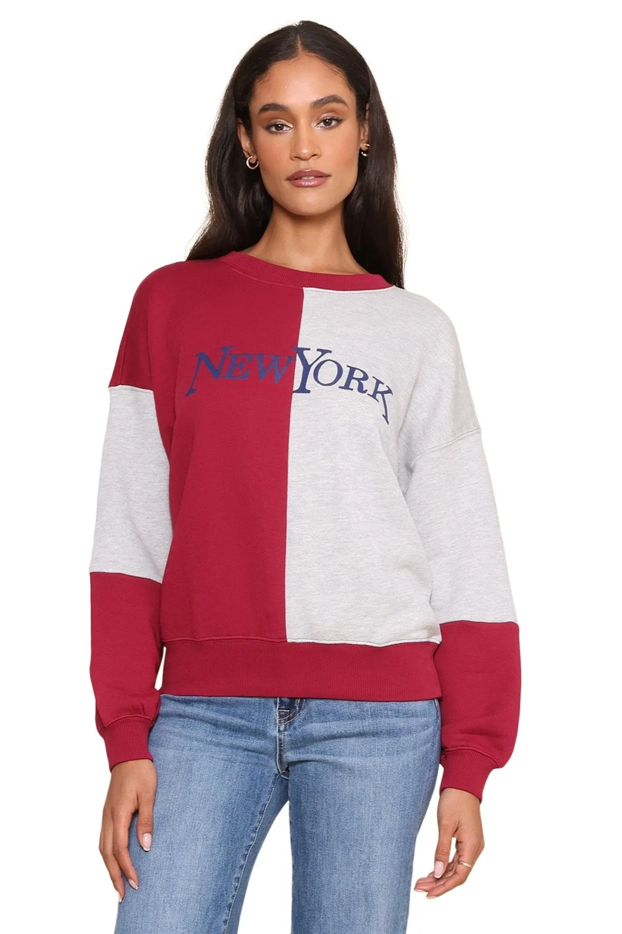 NY Color Block Sweatshirt sold by Mixology