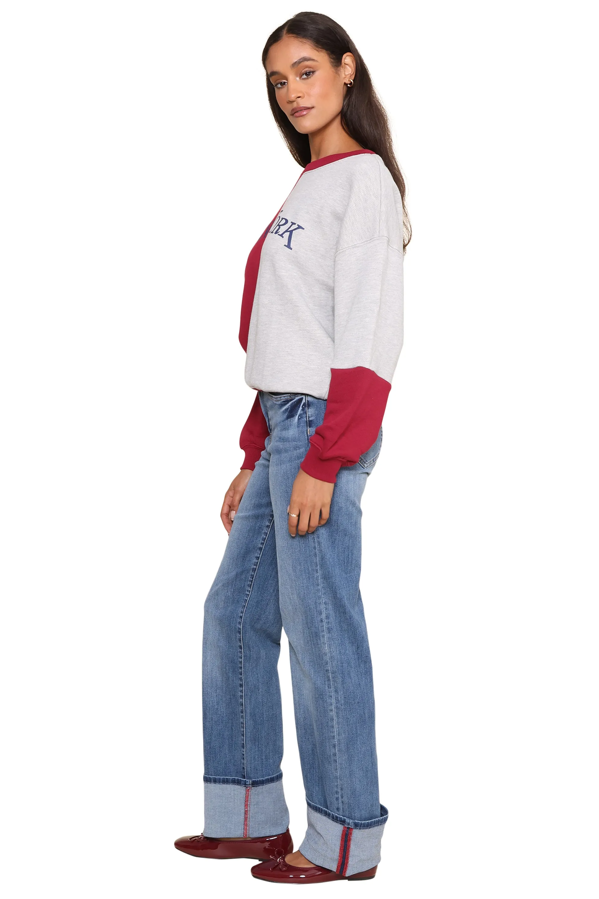 NY Color Block Sweatshirt sold by Mixology product image thumbnail 4