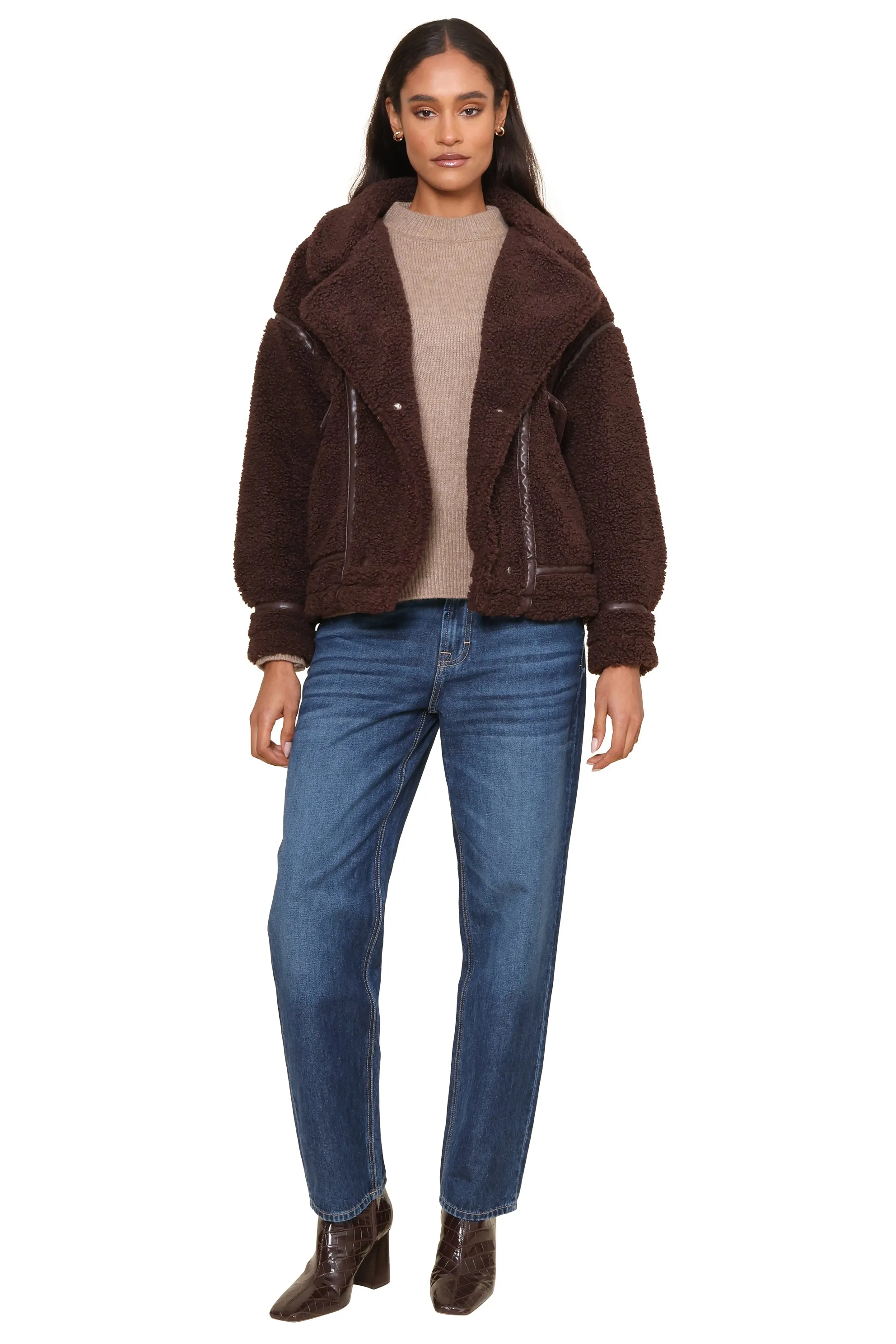 Ari Sherpa Coat sold by Mixology product image thumbnail 2