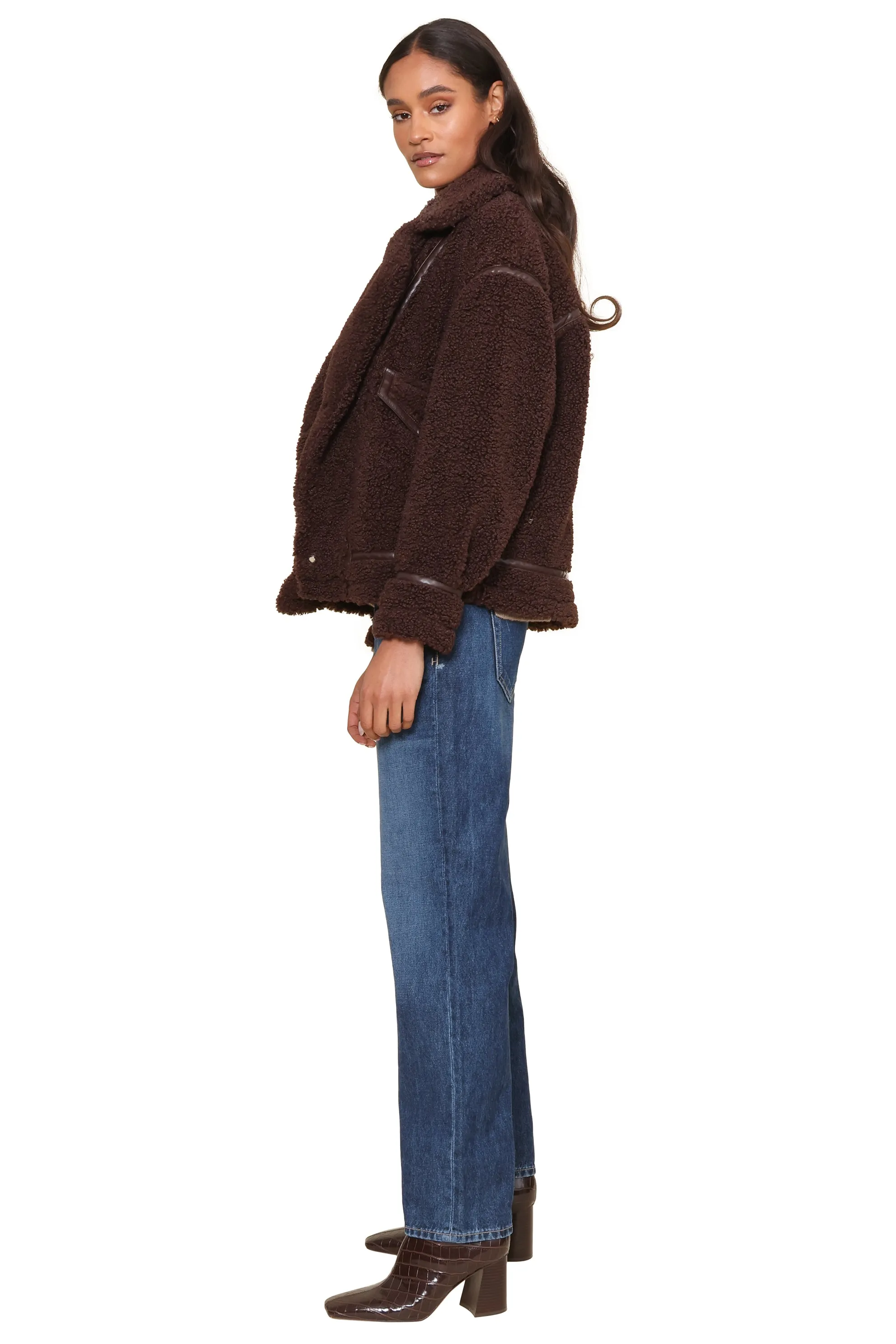 Ari Sherpa Coat sold by Mixology product image thumbnail 3