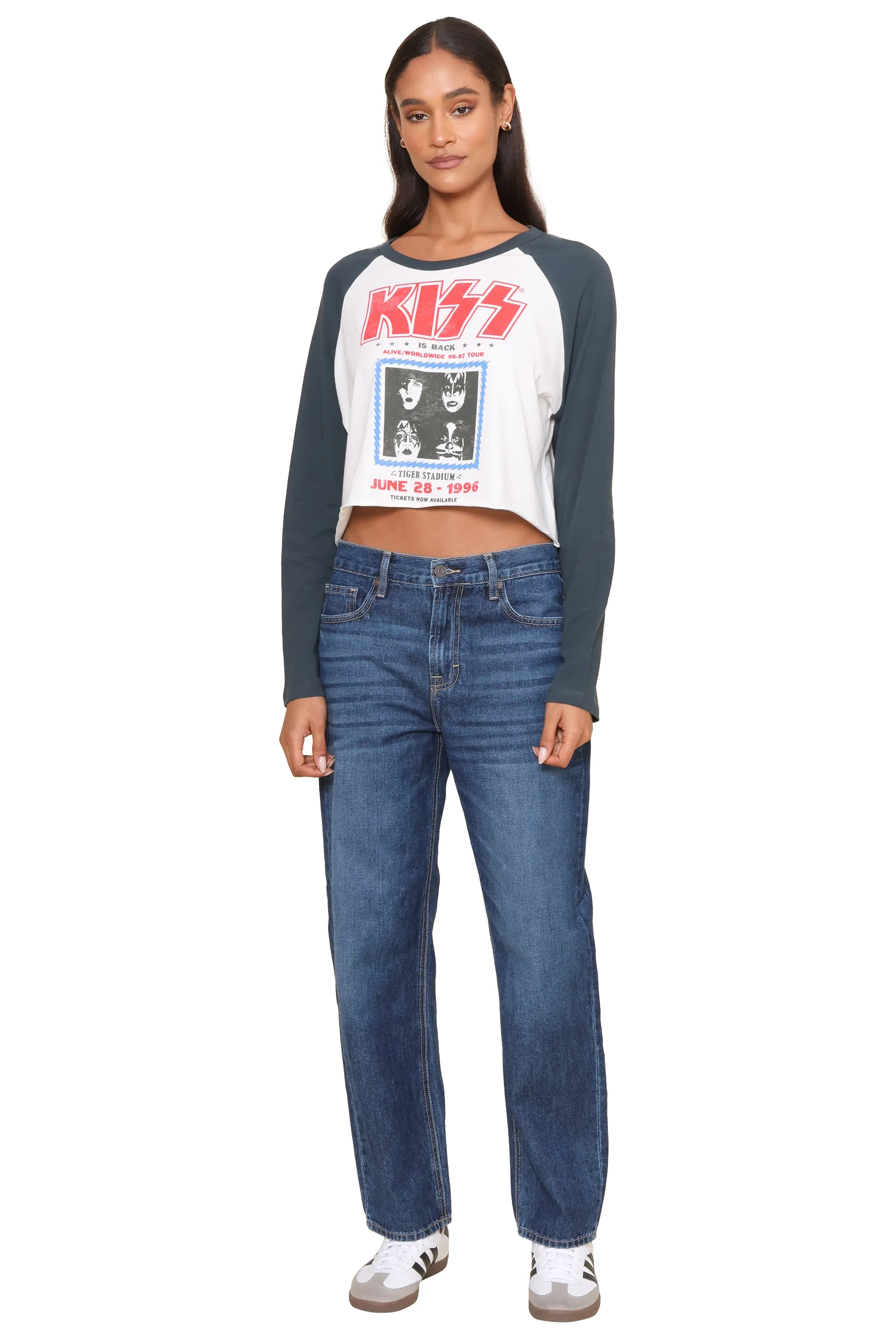 Kiss Tiger Stadium Long Sleeve Raglan sold by Mixology product image thumbnail 2