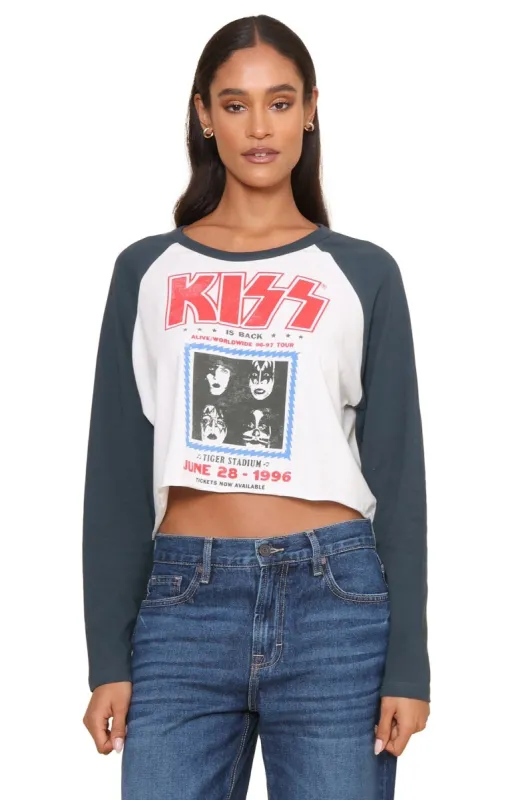Kiss Tiger Stadium Long Sleeve Raglan sold by Mixology