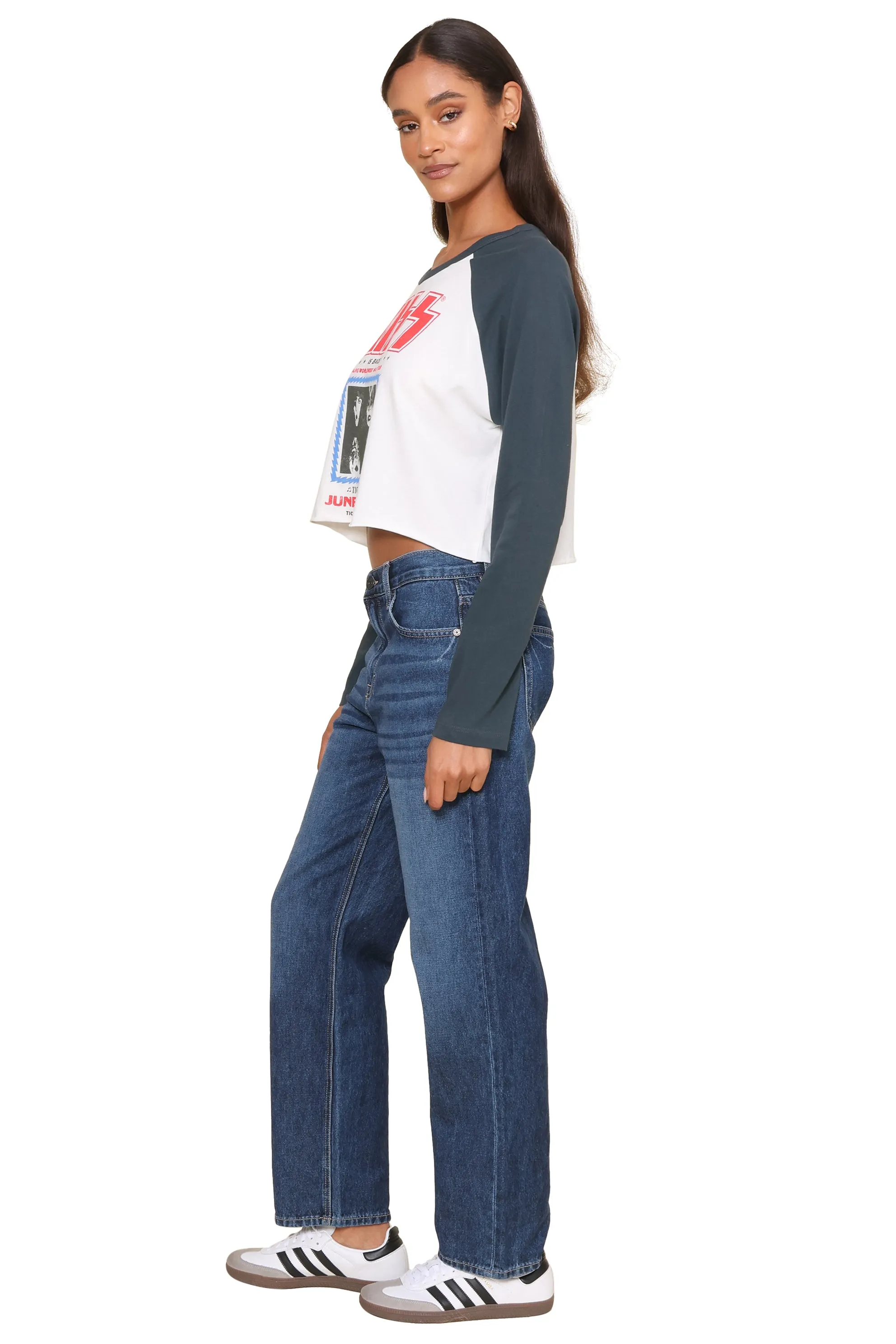 Kiss Tiger Stadium Long Sleeve Raglan sold by Mixology product image thumbnail 3
